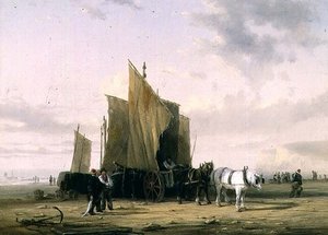Na Costa em Yarmouth (um de um par) de William Collins