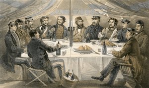 Um jantar de Natal nas alturas antes de Sebastopol de William Crimea Simpson