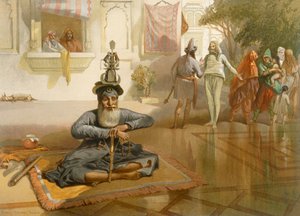 Akalis no tanque sagrado, Umritsar, de &39;India antiga e moderna&39;, 1867 de William Crimea Simpson