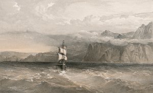 Cabo Aiya, olhando para o norte em direção a Balaclava de William Crimea Simpson