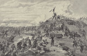 Captura do Reduto Malakoff pelos Franceses, Cerco a Sebastopol, 8 de setembro de 1855 de William Crimea Simpson
