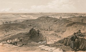 Vala do Malakoff, Bateria Gervais e parte de trás do Redan de William Crimea Simpson