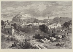 Dowlutabad, no Território do Nizam de Hyderabad, Índia de William Crimea Simpson