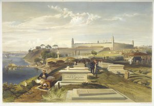 Hospital e cemitério, Scutari, prato de &39;O assento da guerra no Oriente&39;, pub. por Paul e Dominic Colnaghi und Co., 1856 de William Crimea Simpson