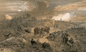 Interior do Malakoff, com os restos da Torre Redonda de William Crimea Simpson