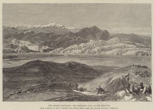 O limite afegão, a passagem de Nialsheni, no Heri-Rud de William Crimea Simpson