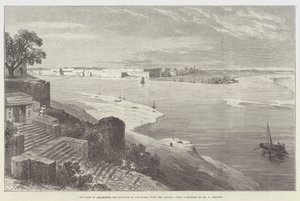 O Forte de Allahabad e Junção do Jumna com o Ganges de William Crimea Simpson