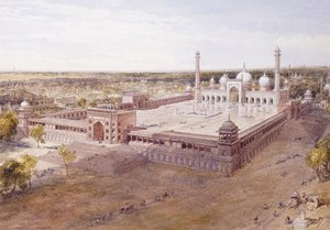 The Jami Masjid, Deli, 1864 de William Crimea Simpson