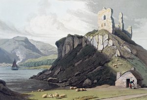 Castelo de Aros, Ilha de Mull, Escócia, 1818 de William Daniell