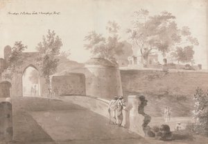 Ponte e Portão de Patna e Forte de Monghyr de William Daniell