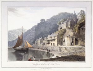 Clovelly, na costa de North Devon de William Daniell
