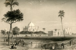 Mausoléu de Sufter Jung, Delhi, 1835. de William Daniell