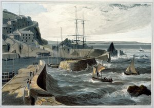 "Mevagissey, Cornualha", 1825 de William Daniell