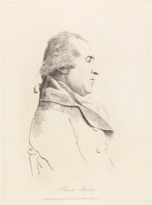 Estudo do Retrato de Thomas Hearne de William Daniell