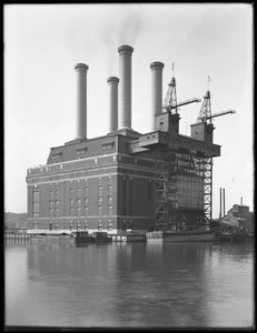 Estação de energia de Sherman Creek, W. 201st Street, Inwood, Nova York, junho de 1916
