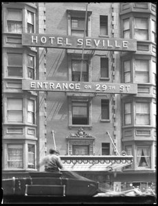 Cadastre-se para o Hotel Sevillle na 29th Street, Nova York, 29 de julho de 1916 de William Davis Hassler