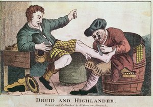 Druida e Highlander, 1815 de William Davison