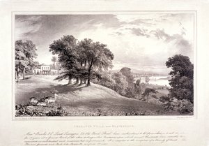 Charlton House perto de Blackheath, Greenwich, Londres, c1830.  