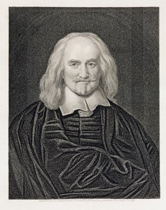 Retrato de Thomas Hobbes (1588-1679) gravado pelo pub James Posselwhite (1798-1884). de William Mackenzie
