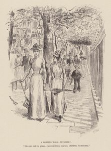 Um passeio matinal, Piccadilly (gravura) de William Douglas Almond