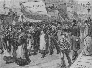Procissão de casamenteiros para Westminster, 1892