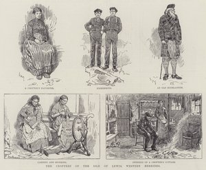 Os Crofters da Ilha de Lewis, Hébridas Ocidentais de William Douglas Almond