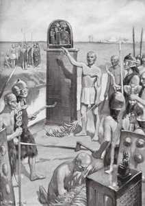 Delimitação dos limites de Lagash (litografia) de William Edward (after) Wigfull