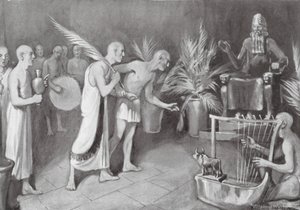 O culto de Ningirsu (litografia) de William Edward (after) Wigfull