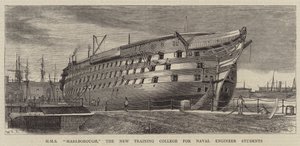 HMS Marlborough, a nova escola de formação de estudantes de engenharia naval de William Edward Atkins