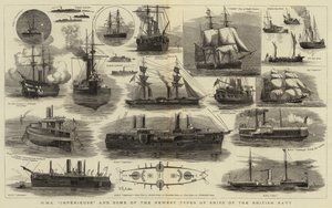 HMS Imperieuse e alguns dos mais recentes tipos de navios da marinha britânica de William Edward Atkins