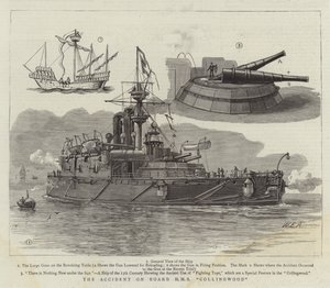 O acidente a bordo do HMS Collingwood de William Edward Atkins