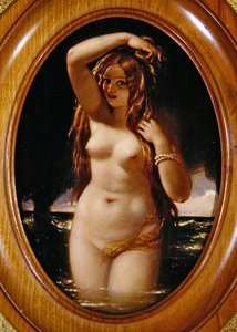 Sprite de água (óleo sobre painel)