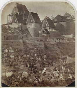 Vista de Antsahatsiroa, Madagascar, 1862-65.