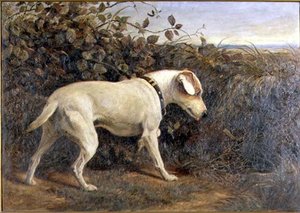 Terrier em uma Paisagem de William Elsob Marshall