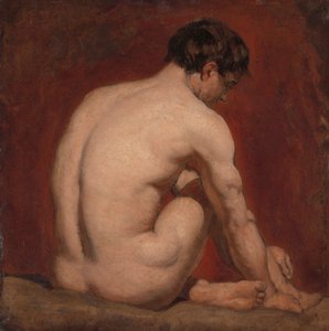 Nu Masculino, Ajoelhado, de costas