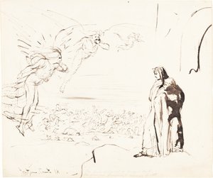 Cena do Inferno (canto IX) de William Etty
