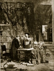 O Alquimista, ilustração da "História da Nação Britânica" de Hutchinson, c.1923