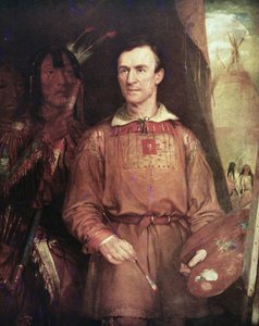 George Catlin (1798-1872) 1849 (óleo sobre tela) de William Fisk