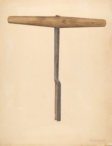 Auger feito à mão, c. 1942.