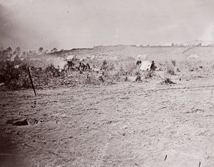 Vista Distante do Forte Brady, ca. 1865.