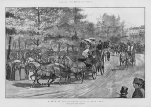 Reunião do Coach Club em Hyde Park, Londres (litho)