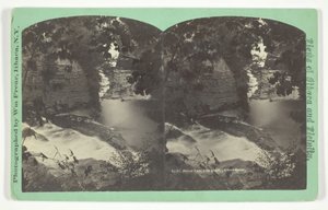 Forest Falls from above, Ithaca Gorge, final do século XIX. de William Frear