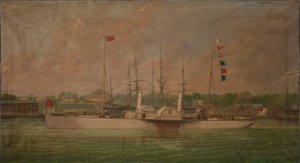 O vapor de pás "Ella de William Frederick Mitchell