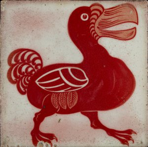 Azulejo com dodô, 1882-1888 de William Frend De Morgan