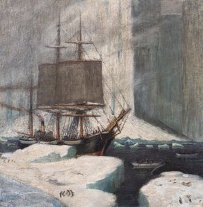 Baleeiro Atracado ao Gelo de William G. Burn-Murdoch