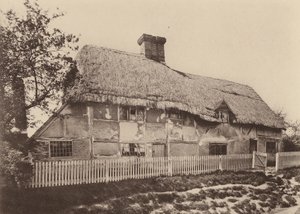 Em Burwash, Sussex (fotografia a preto e branco) de William Galsworthy Davie