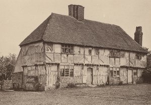 Em Swanton Street, Kent (fotografia a preto e branco) de William Galsworthy Davie