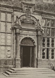 Doorway, Aston Hall, Warwickshire (foto p/b)