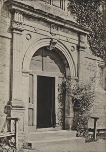 Doorway, Sackville College, East Grinstead (foto a p/b) de William Galsworthy Davie