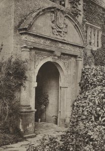 Doorway, The Manor, Upper Swell, Gloucestershire (foto a p/b) de William Galsworthy Davie